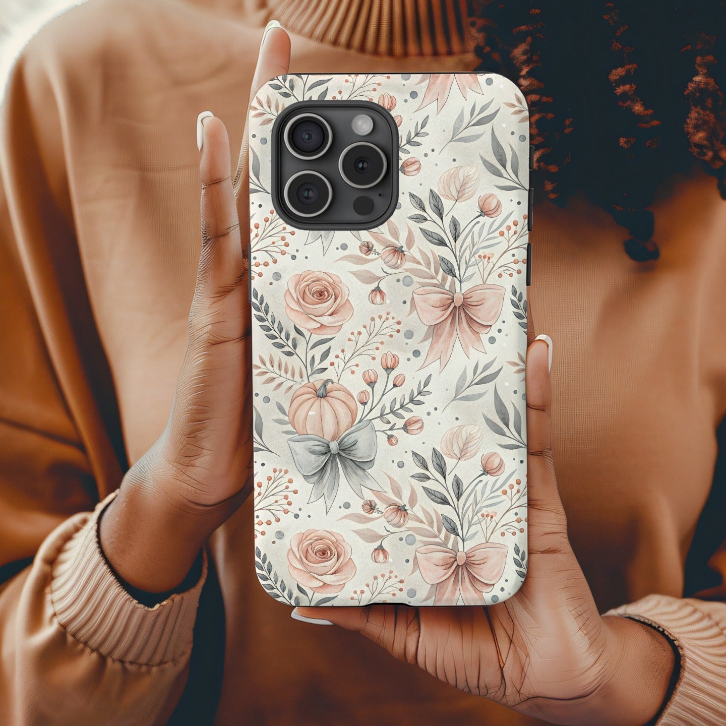 Elegant Floral Pattern iPhone Case for Stylish Protection