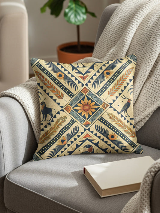 Decorative Pillow with Intricate Pattern Pillow