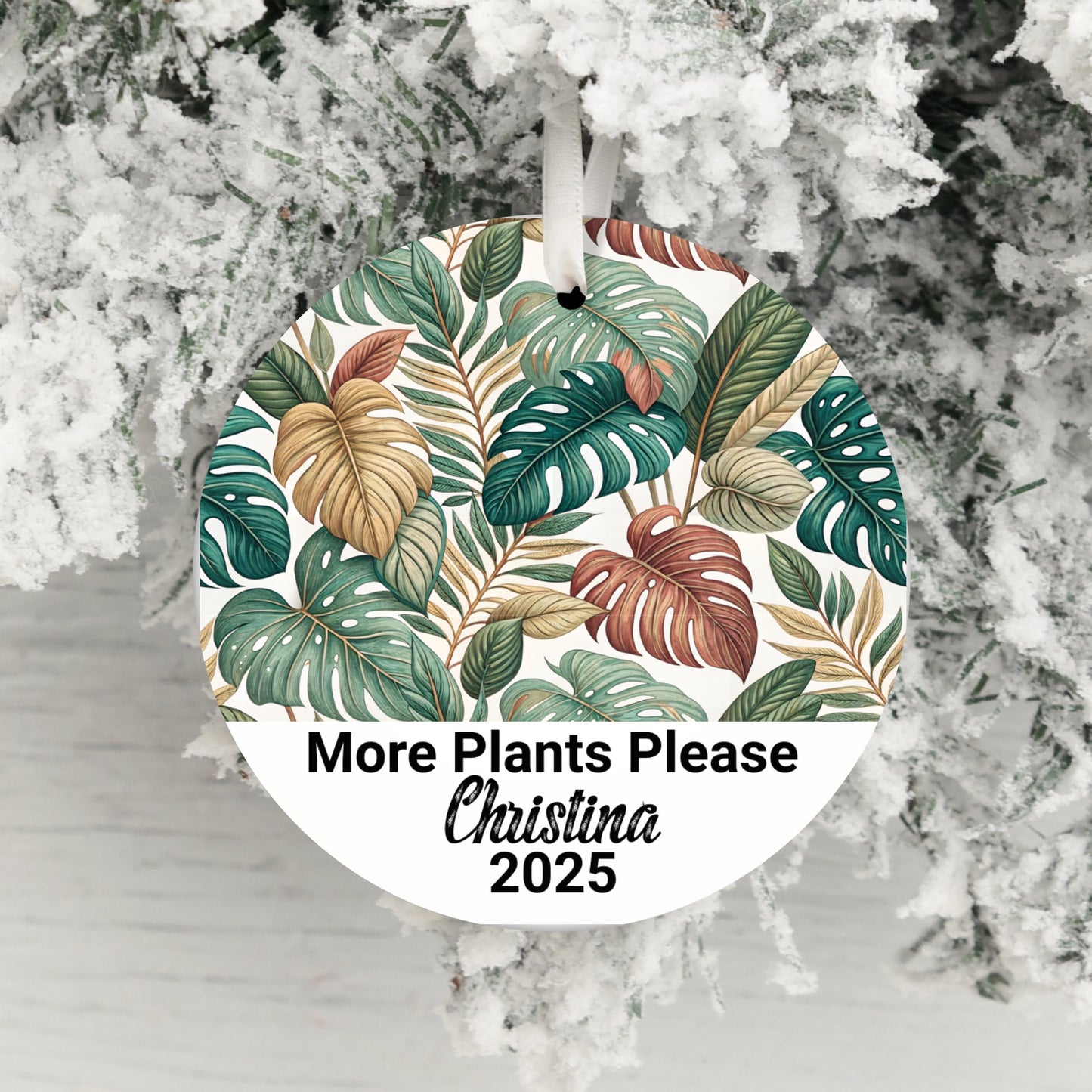 More Plants Please Personalized Ornament product type