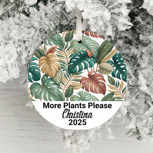 More Plants Please Personalized Ornament product type