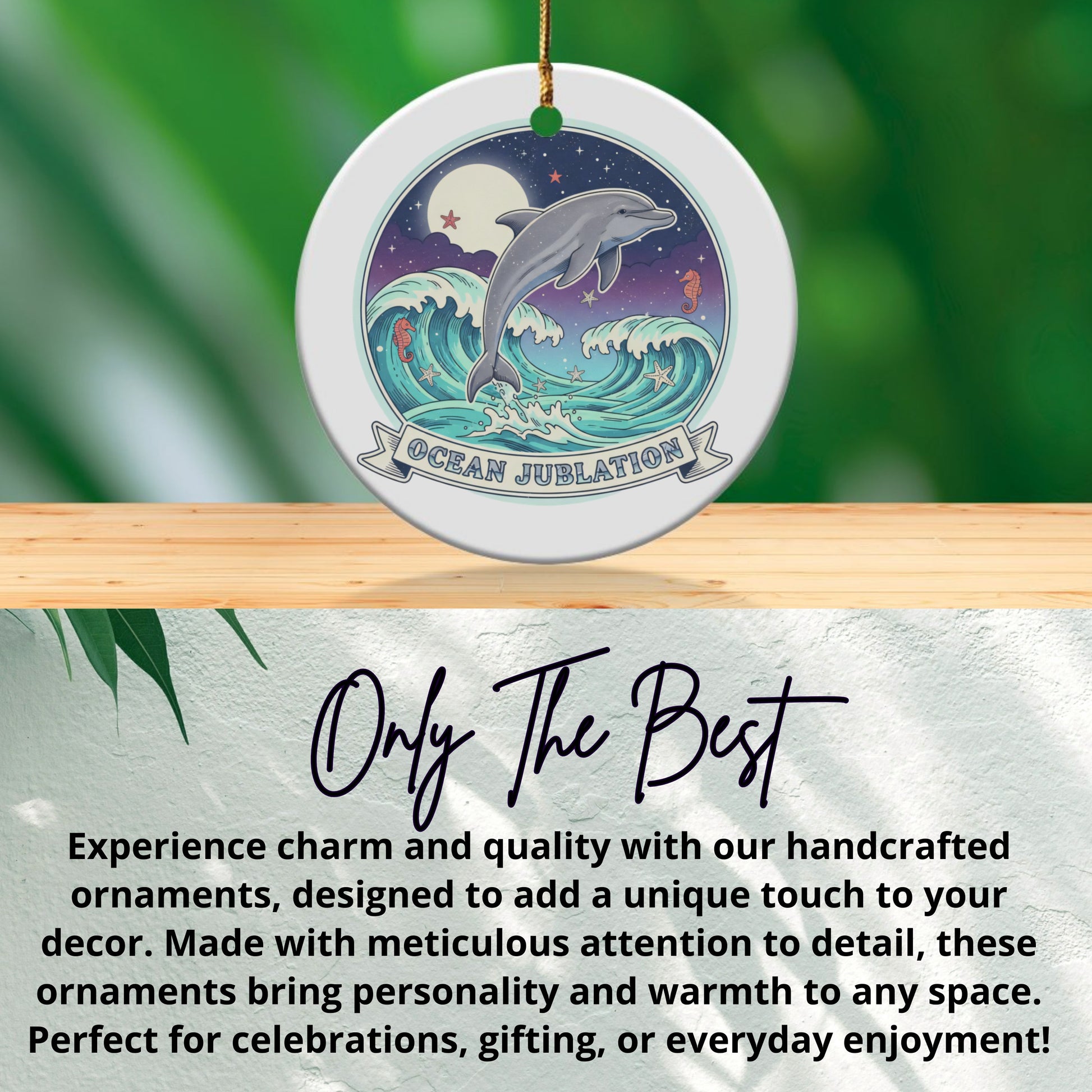 Ocean Jubilation Dolphin Ornament product type