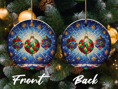 Front Back Christmas Ornament Design product type