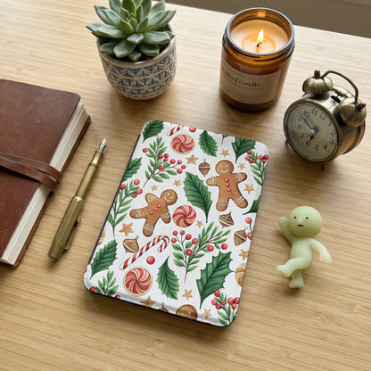 Festive Gingerbread and Candy Illustrated Notebook