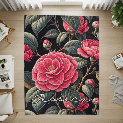 Jessica Personalized Floral Design Rug for Home Decor