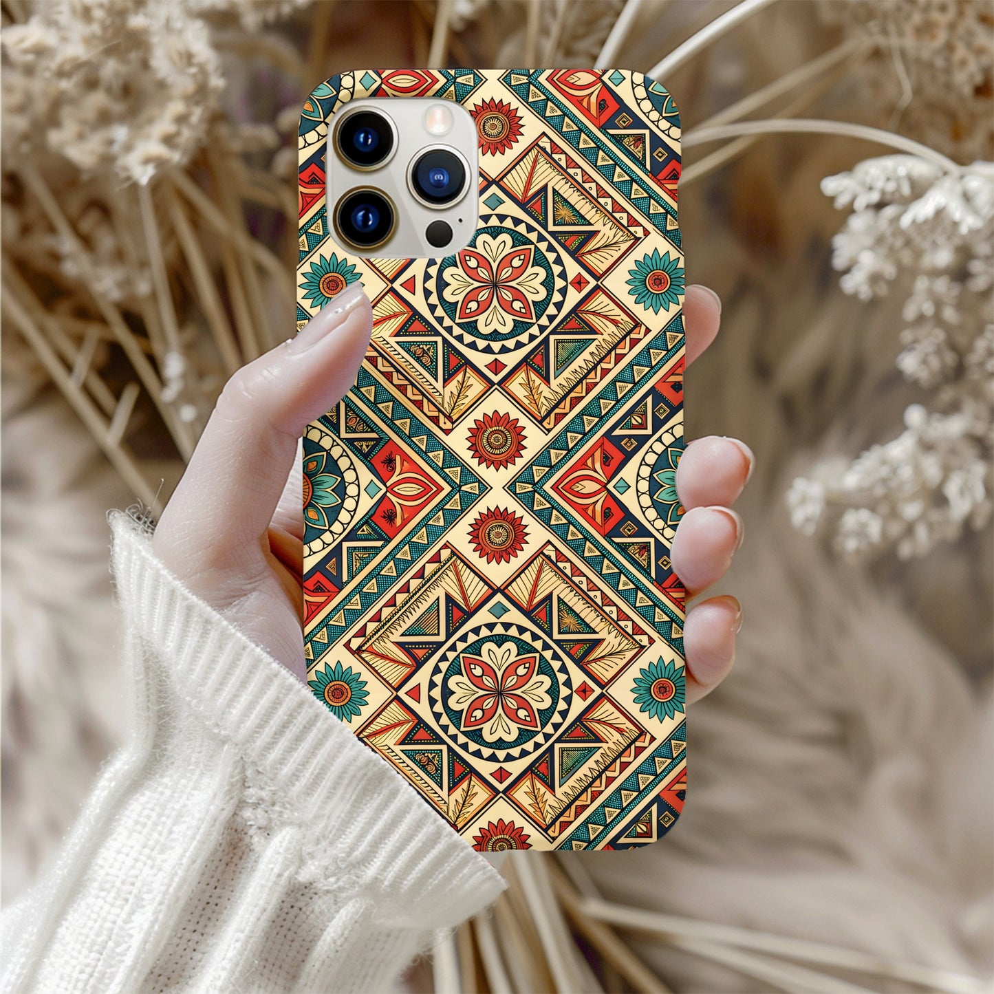 Colorful Geometric Pattern Phone Case Protective Cover
