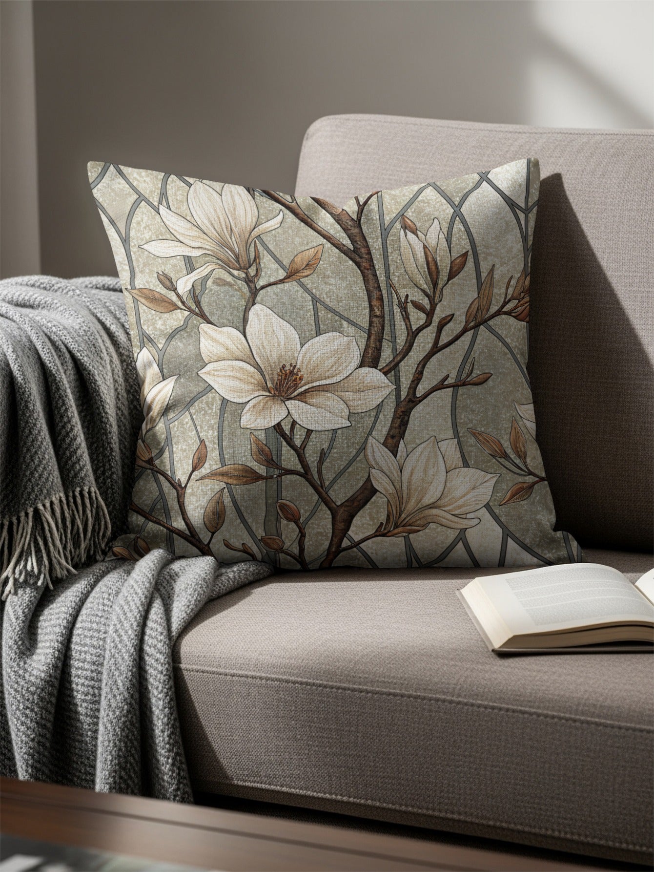 Elegant Floral Patterned Cushion for Home Decor