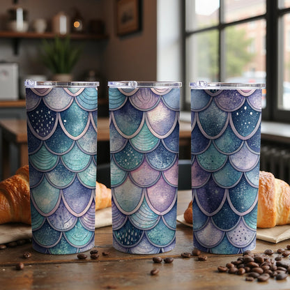 Oceanic Scales Pattern Tall Insulated Tumbler Product