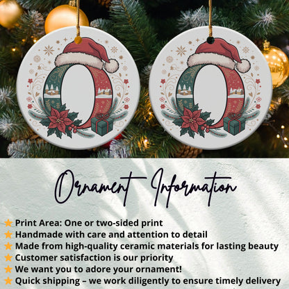 Personalized Santa Hat Christmas Ornament product type