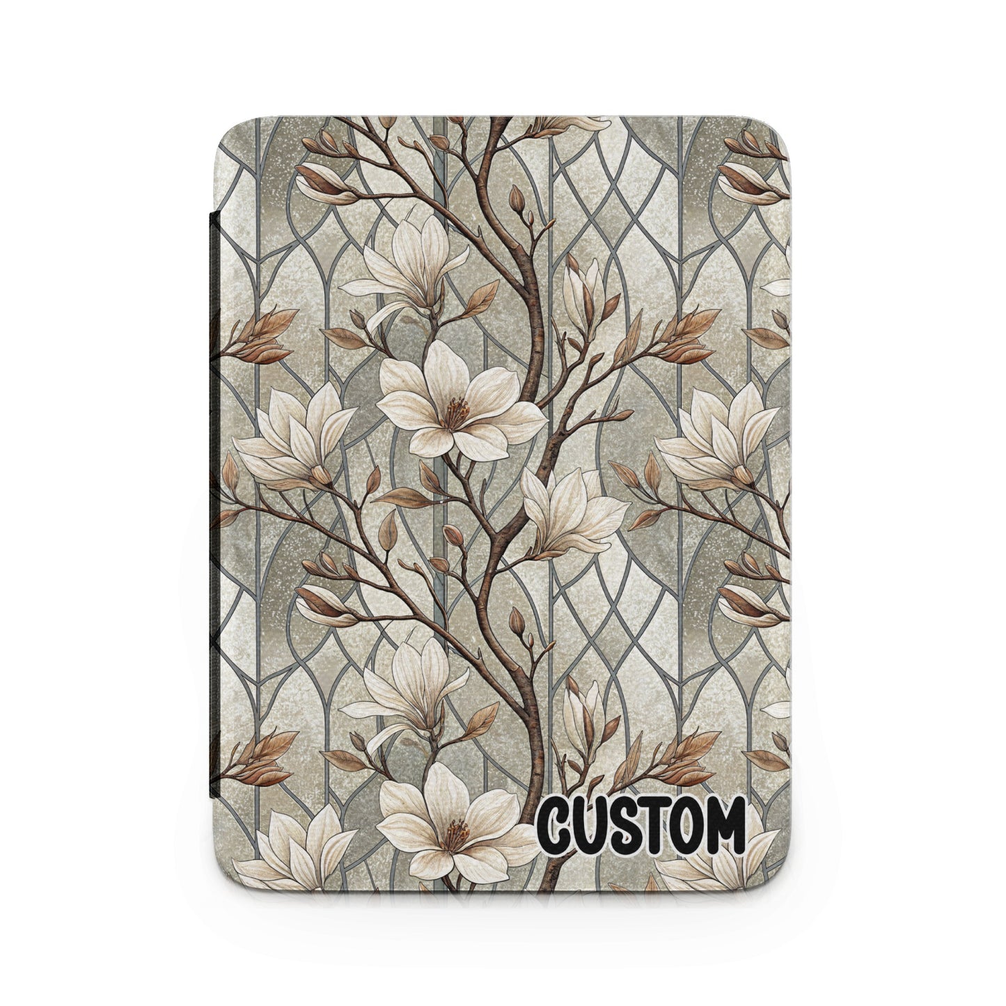 Custom Floral Pattern Tablet Case with Artistic Design