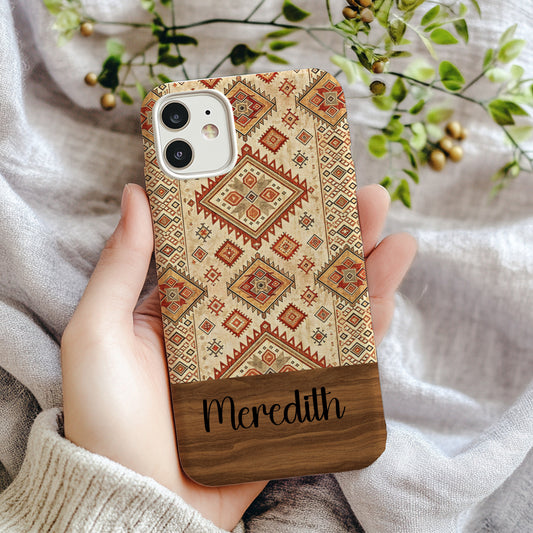 Personalized Geometric Tribal Pattern Phone Case