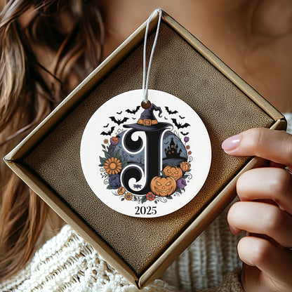 Personalized Halloween Monogrammed Ornament product