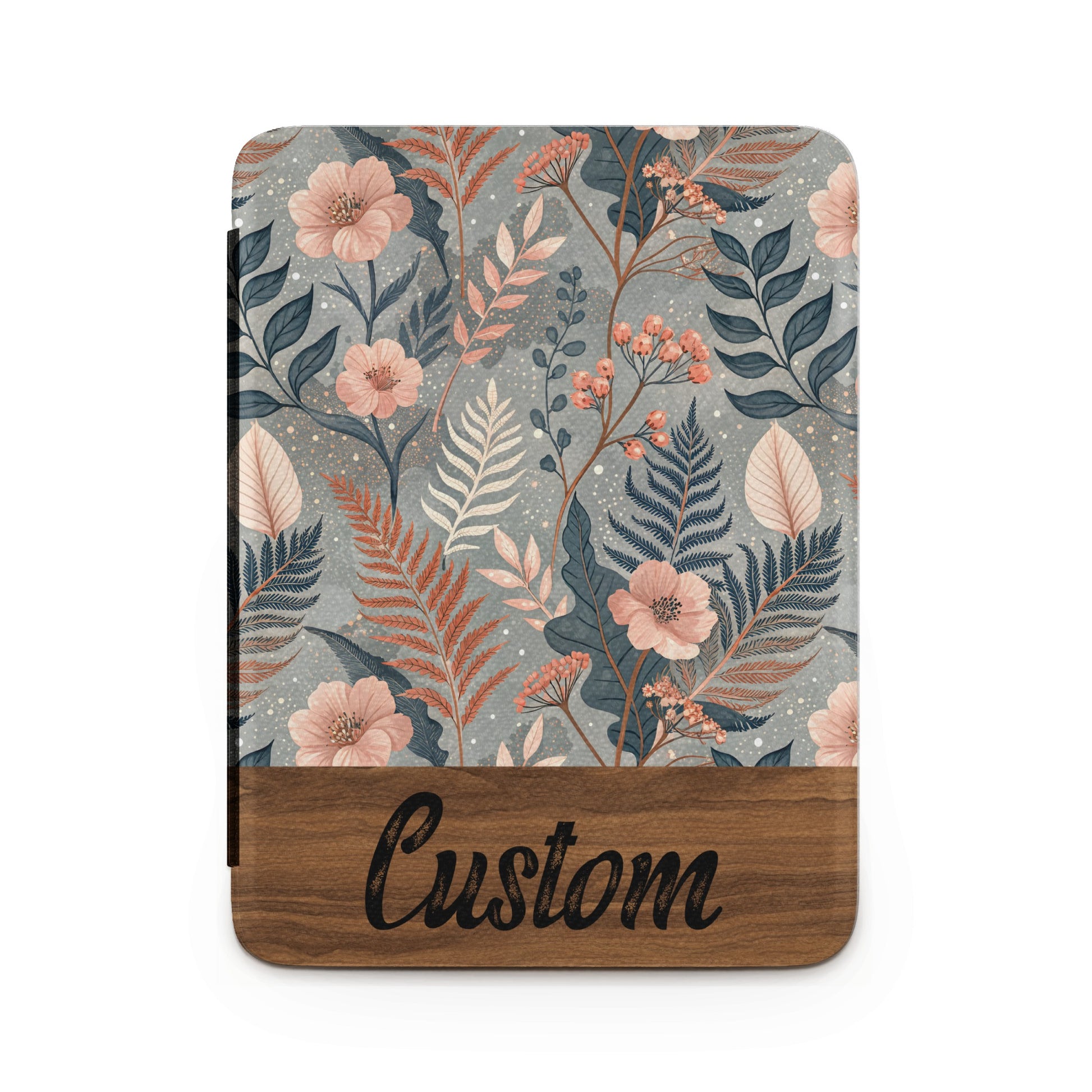 Custom Floral Botanical Design with Textured Background