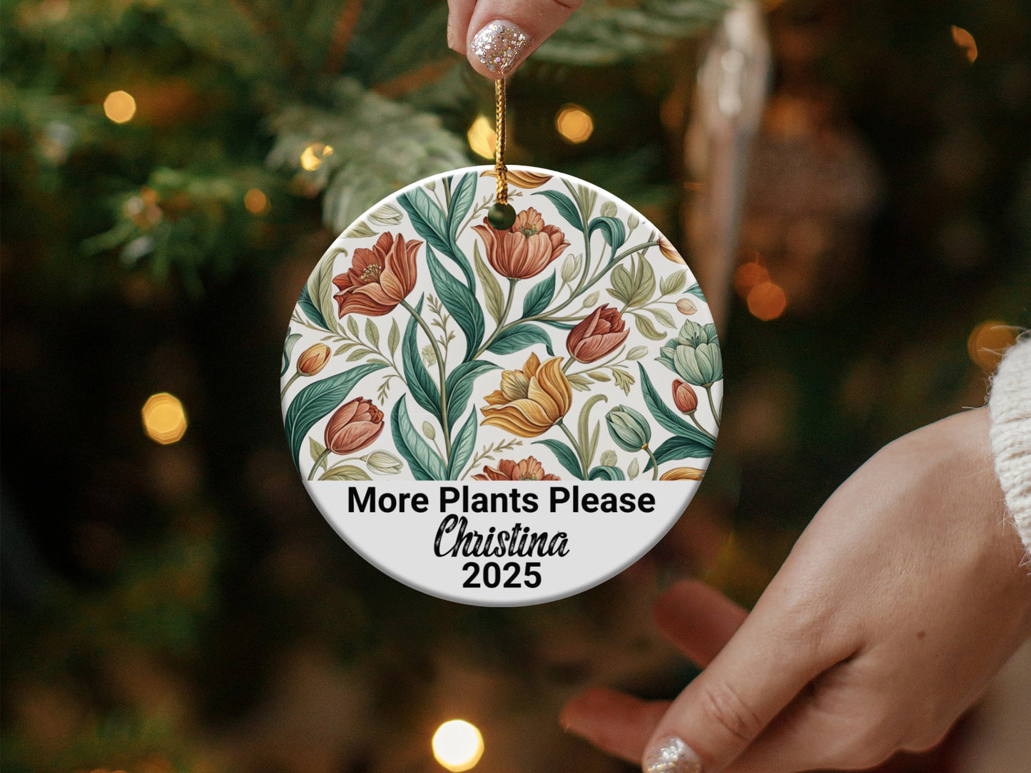 Floral More Plants Please Ornament product type
