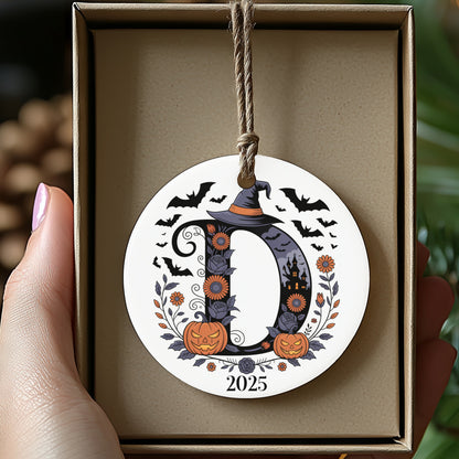 Personalized Halloween Letter D Ornament product