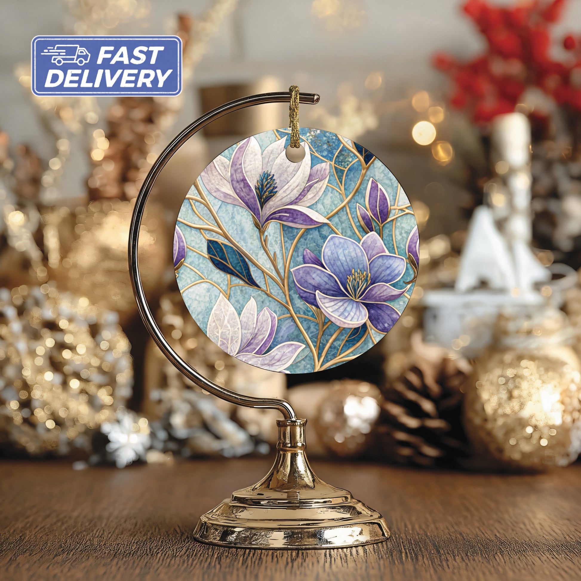 Fast Delivery Floral Ornament with Abstract Flower Design