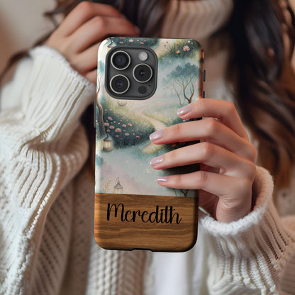 Dreamy Fairytale Path With Lanterns Custom Phone Case - Walk Greener