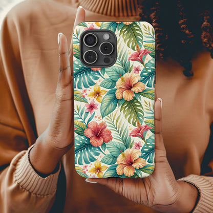 Vibrant Tropical Floral Design Phone Case Product