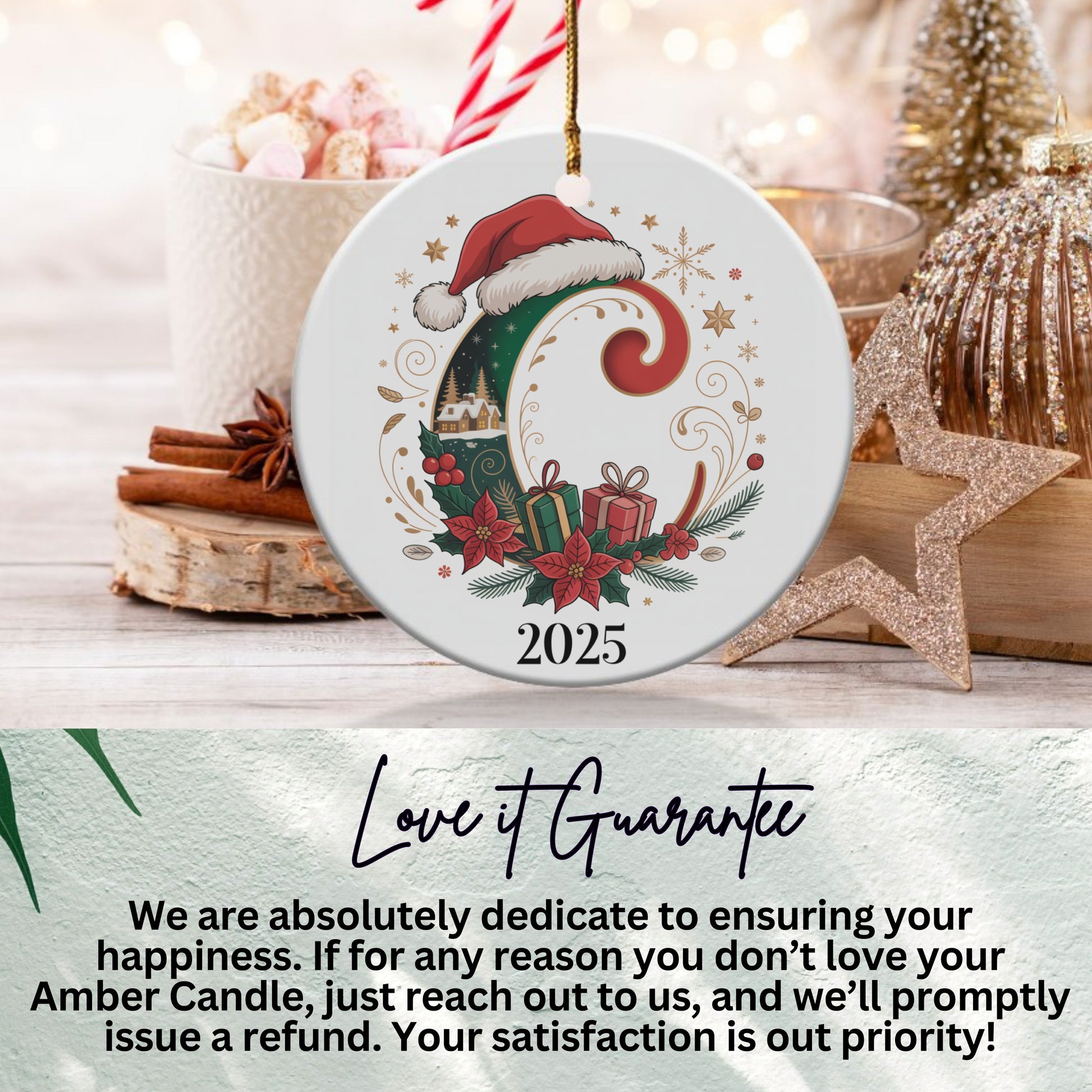 Christmas Themed Santa Hat Ornament 2025 product type