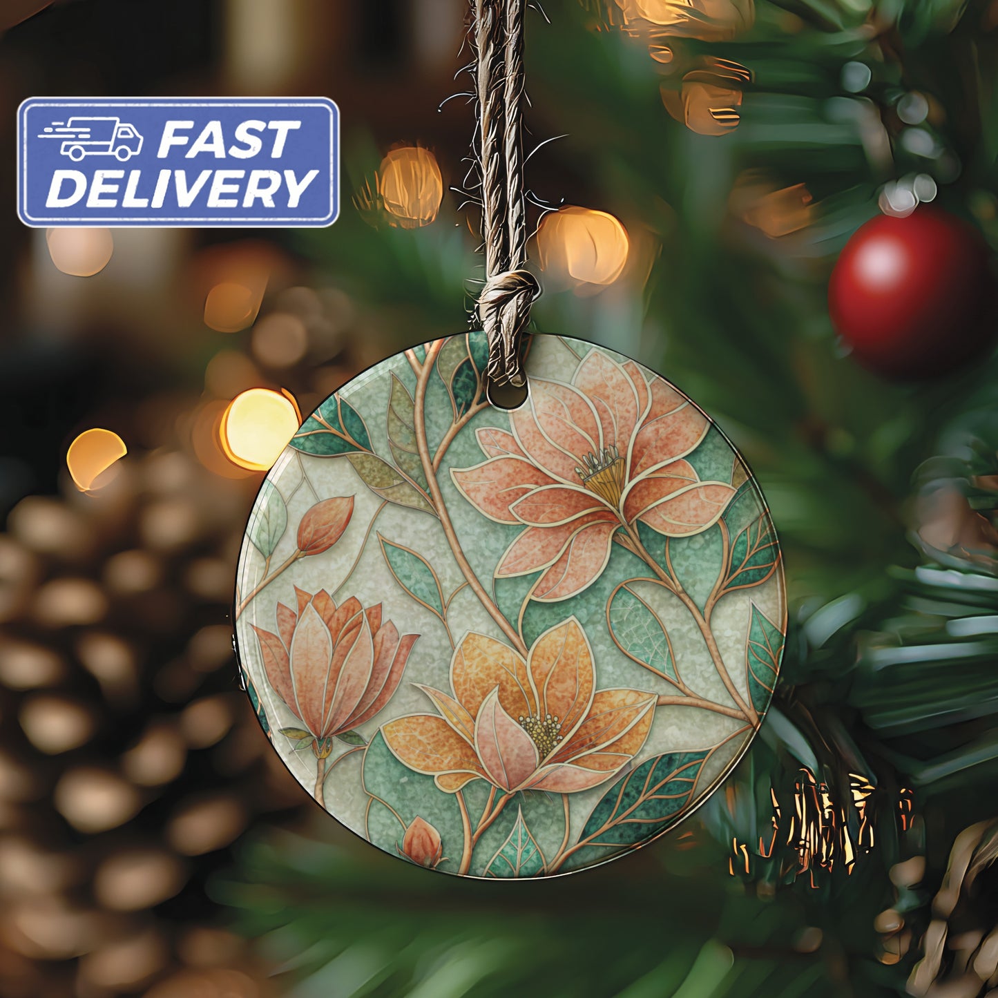 Floral Ornament with Elegant Patterns for Festive Decoration