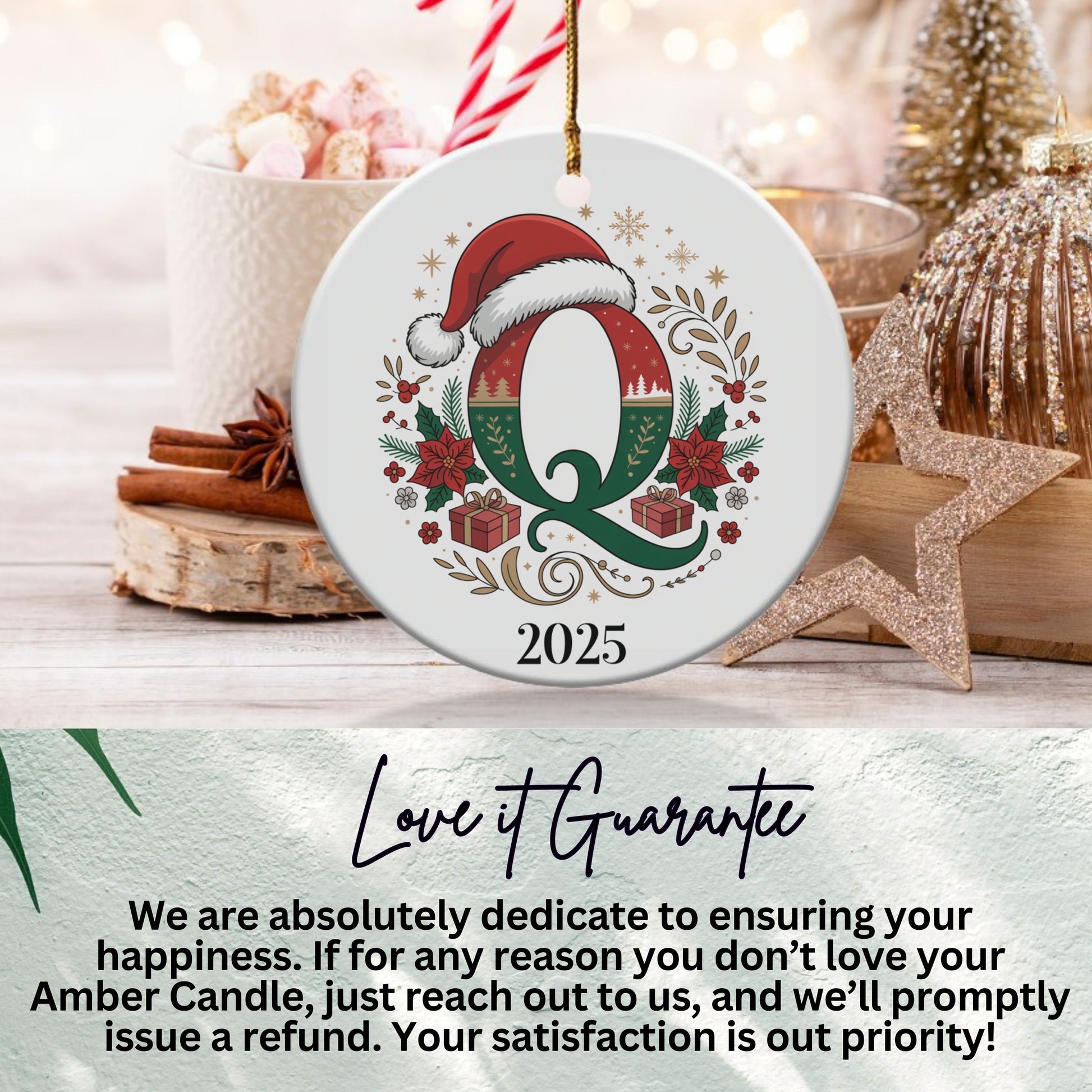 Personalized Holiday 2025 Ornament Festive Christmas product