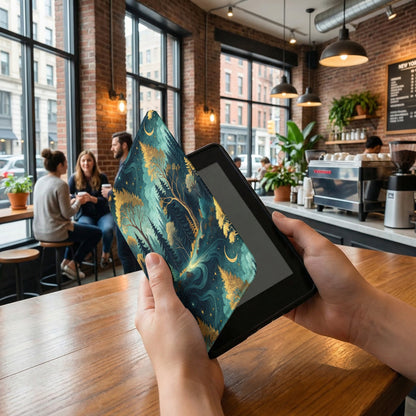 Forest Theme Night Sky Design Tablet Cover Sleeve