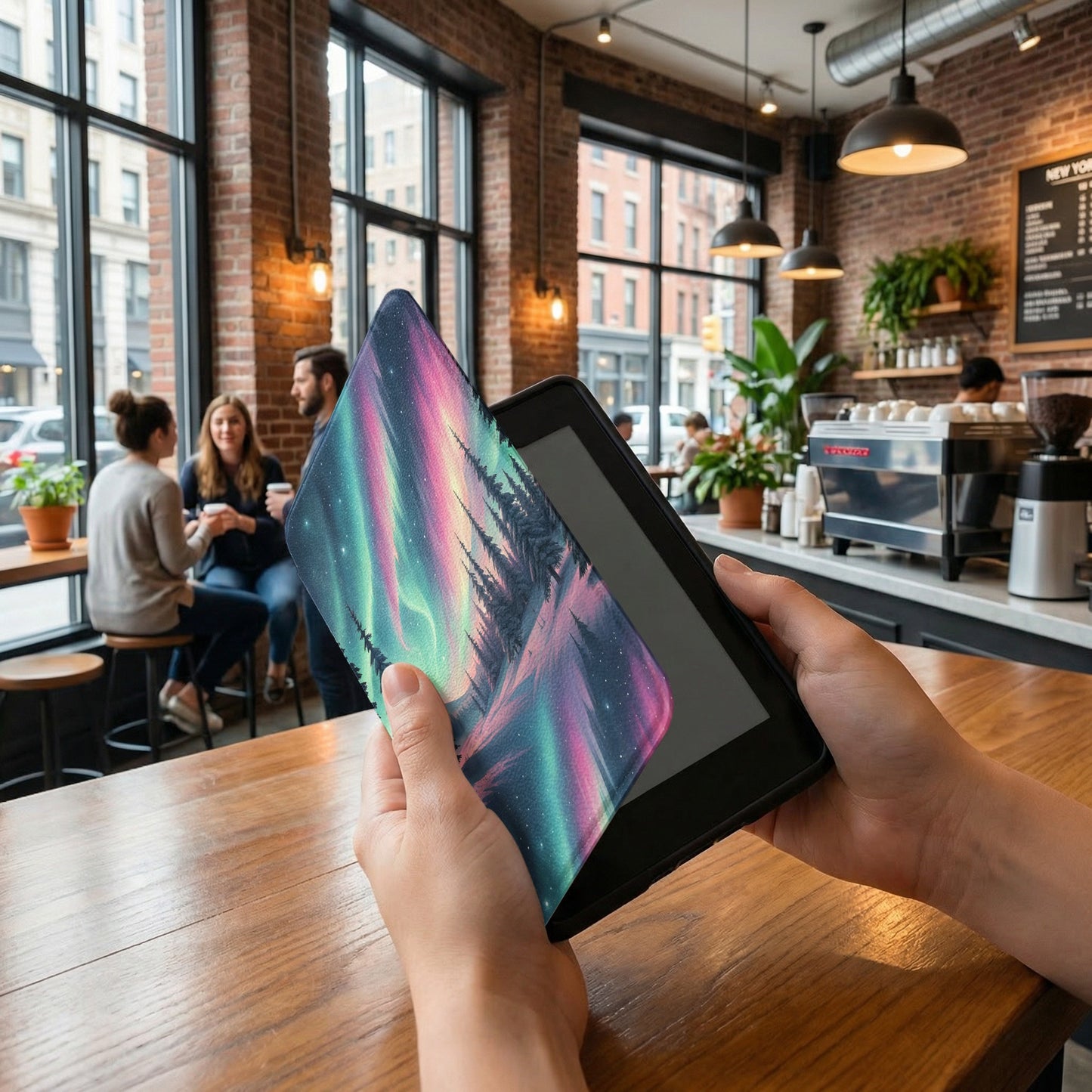 Northern Lights Themed Tablet Case for Unique Style