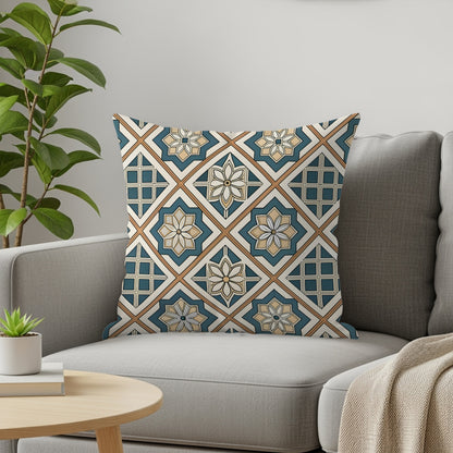 Elegant Floral Geometric Pattern Pillows & Pillow Cases - Walk Greener