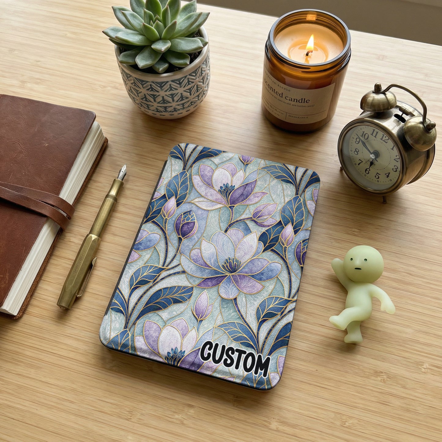 Beautiful Custom Floral Design Notebook Cover