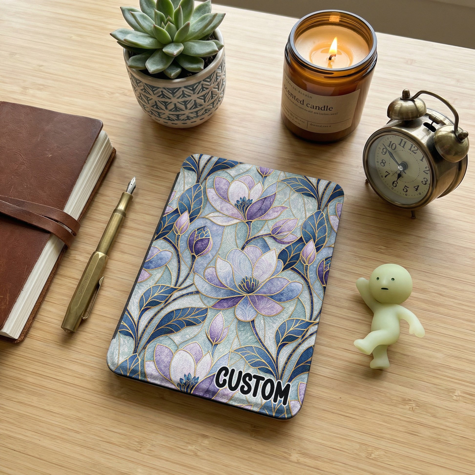 Beautiful Custom Floral Design Notebook Cover