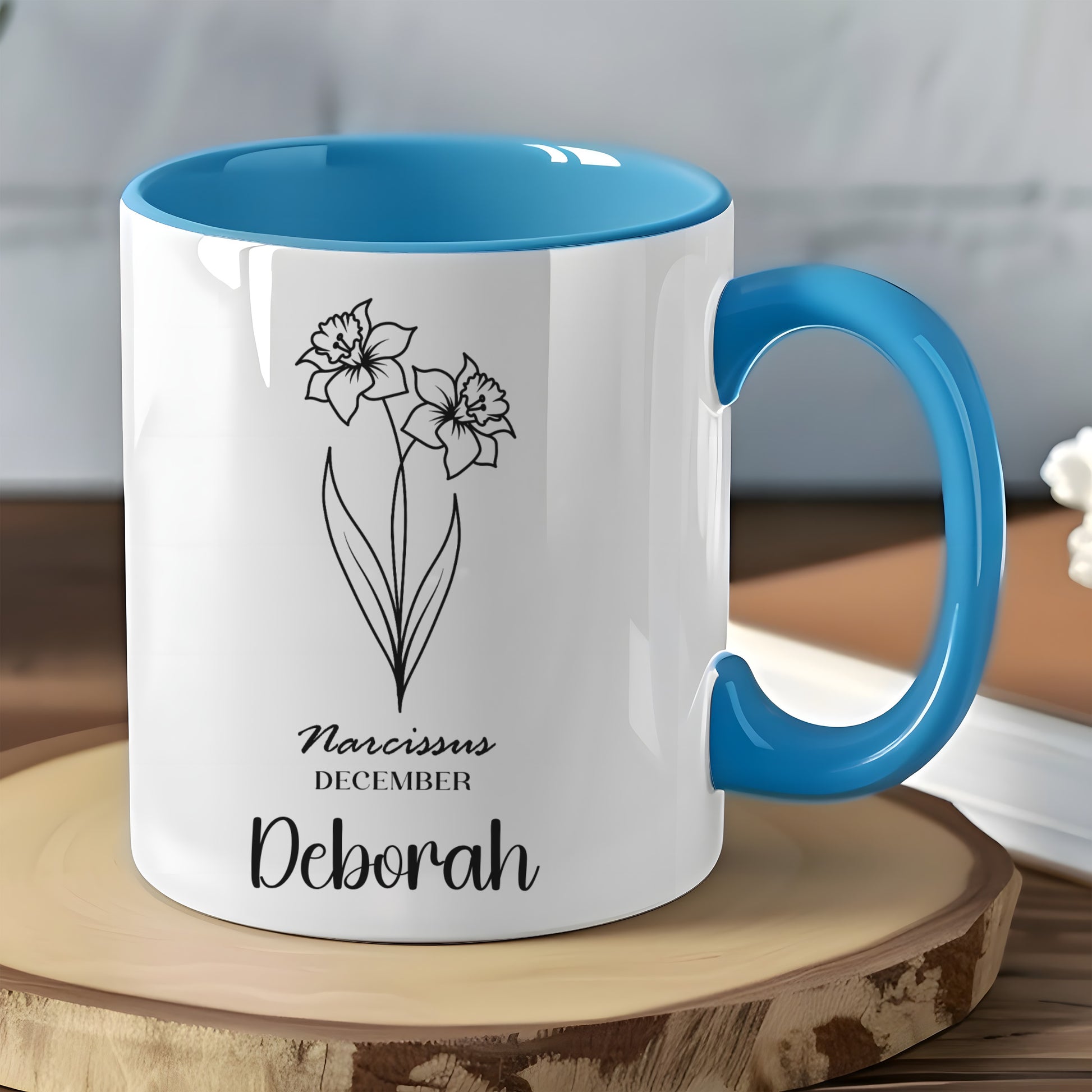Personalized Narcissus December Deborah Mug Gift Item