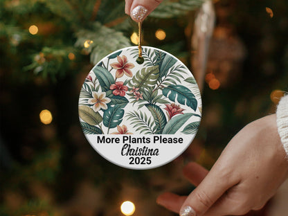 More Plants Please Personalized Ornament product type