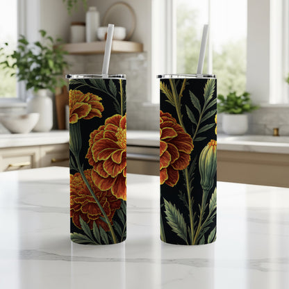 Botanical Floral Design Tall Drink Tumbler for Stylish Use