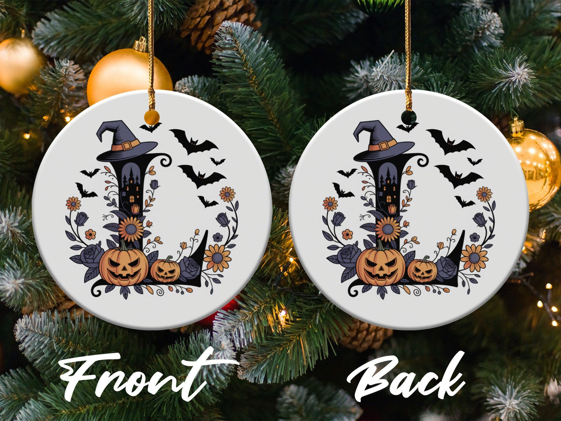 Halloween Witch Jack-O'-Lantern Ornament product