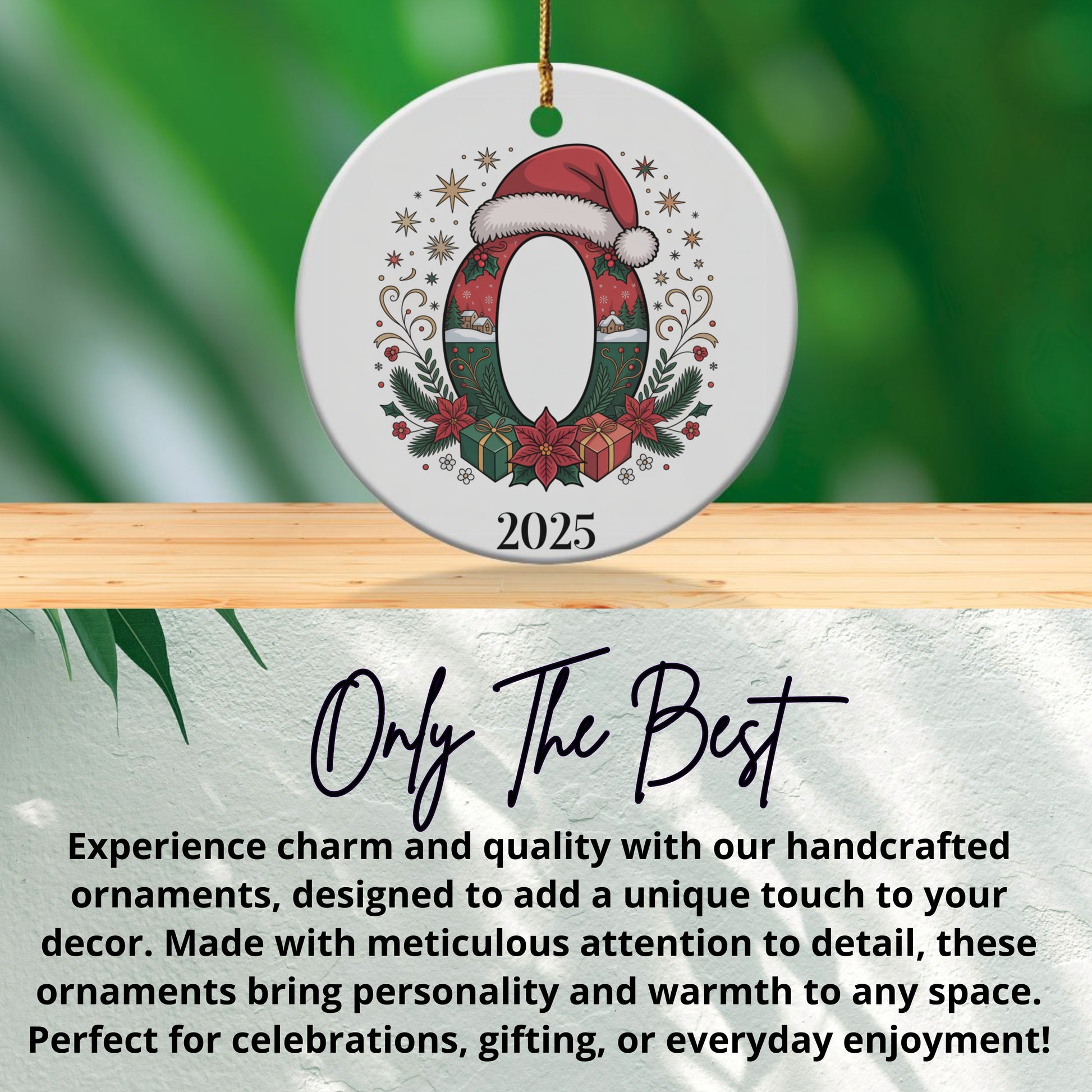 Personalized 2025 Christmas Ornament Holiday Decor product type