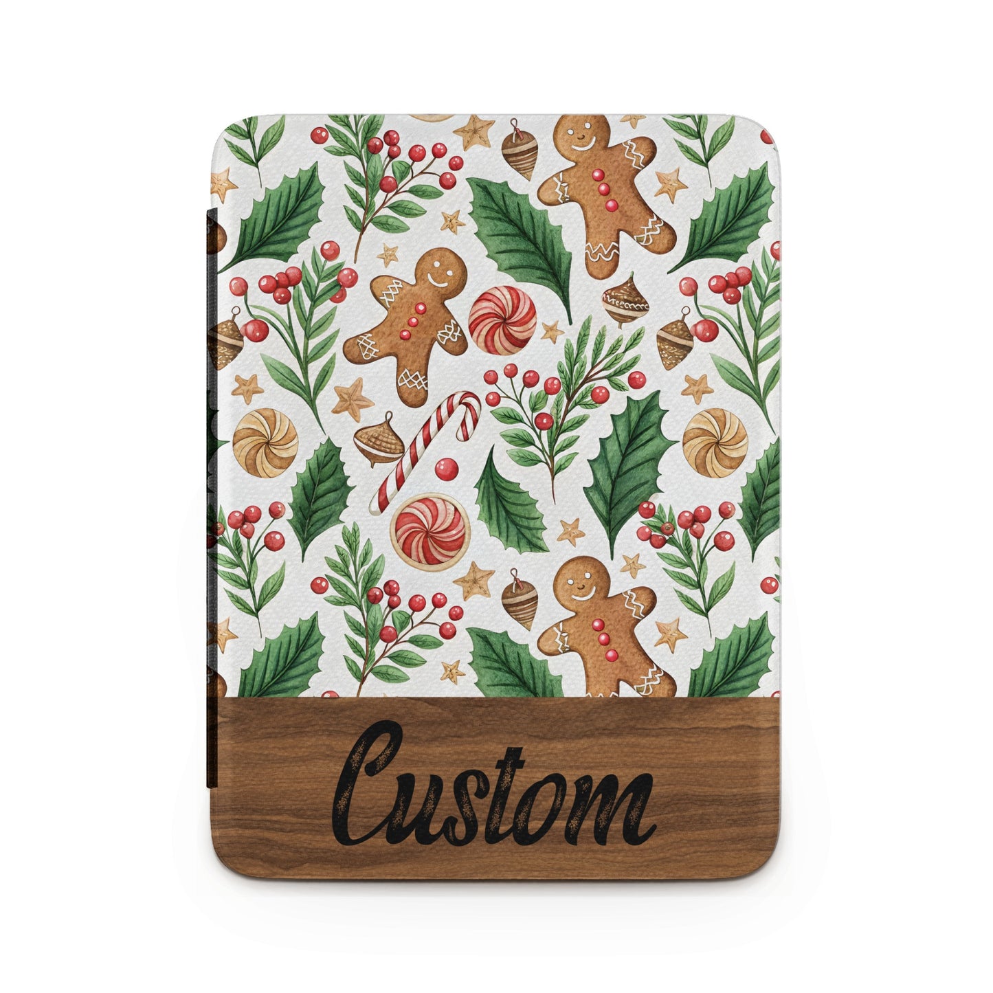 Custom Christmas Gingerbread and Holly Design Product