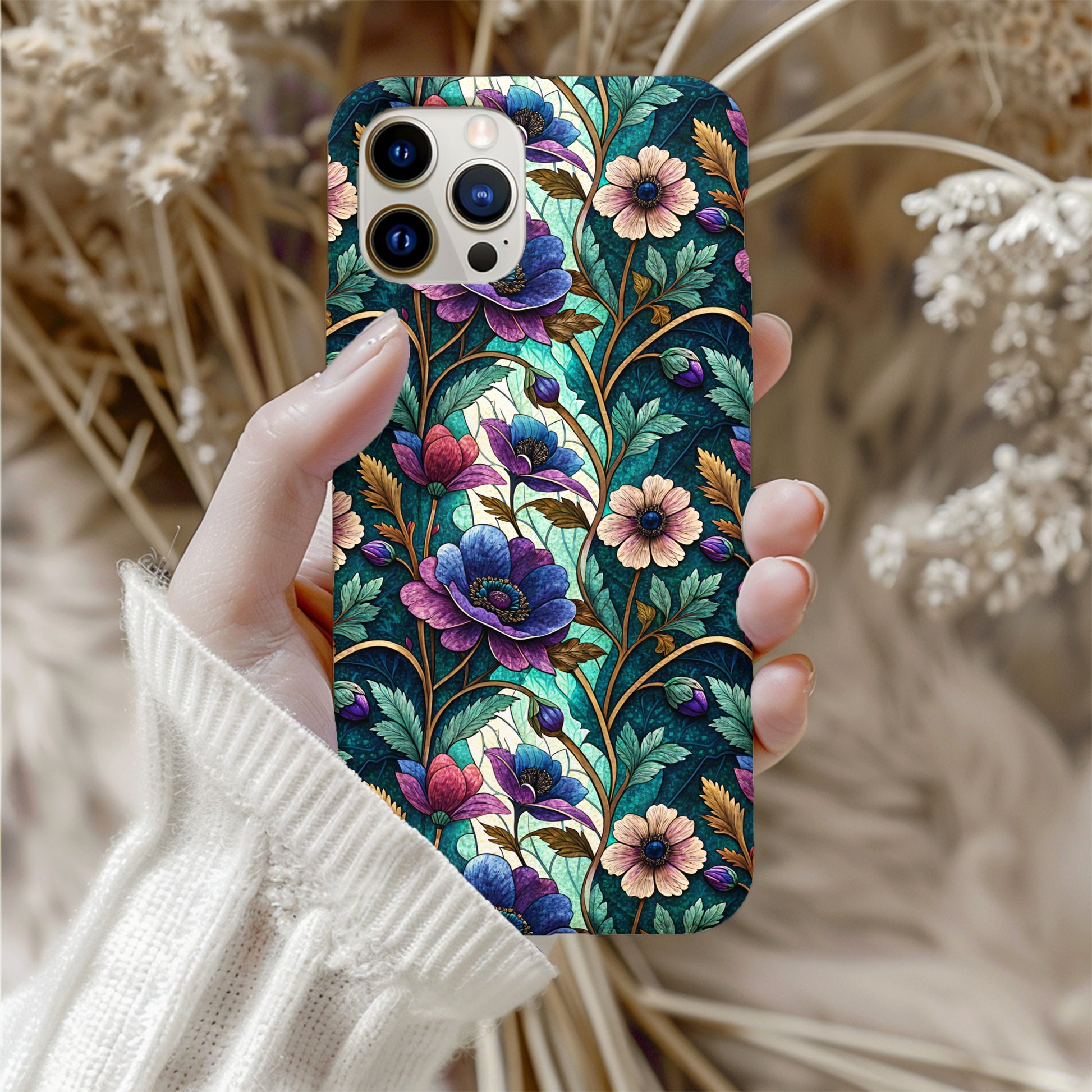 Vibrant Floral Patterned Smartphone Case Cover