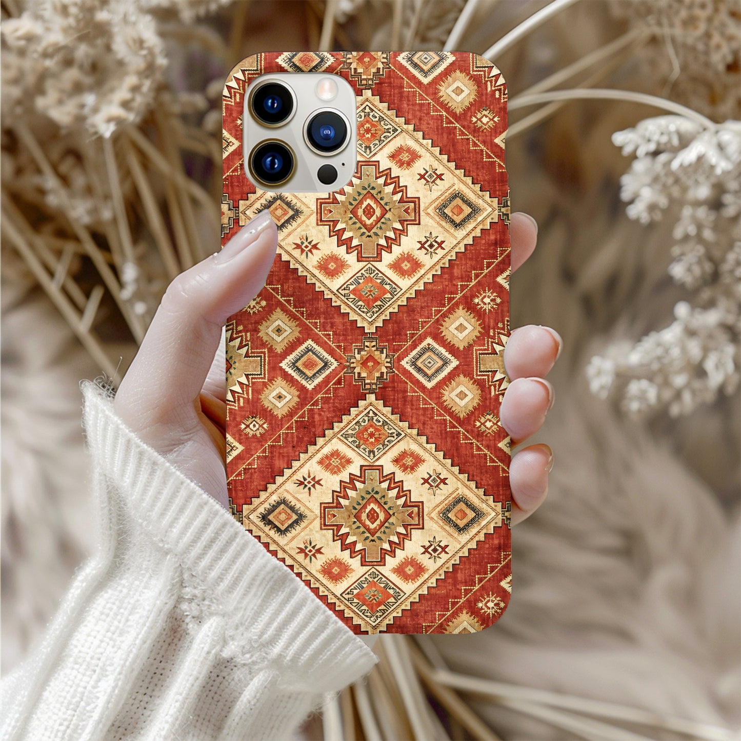 Ethnic Geometric Design Protective Phone Case