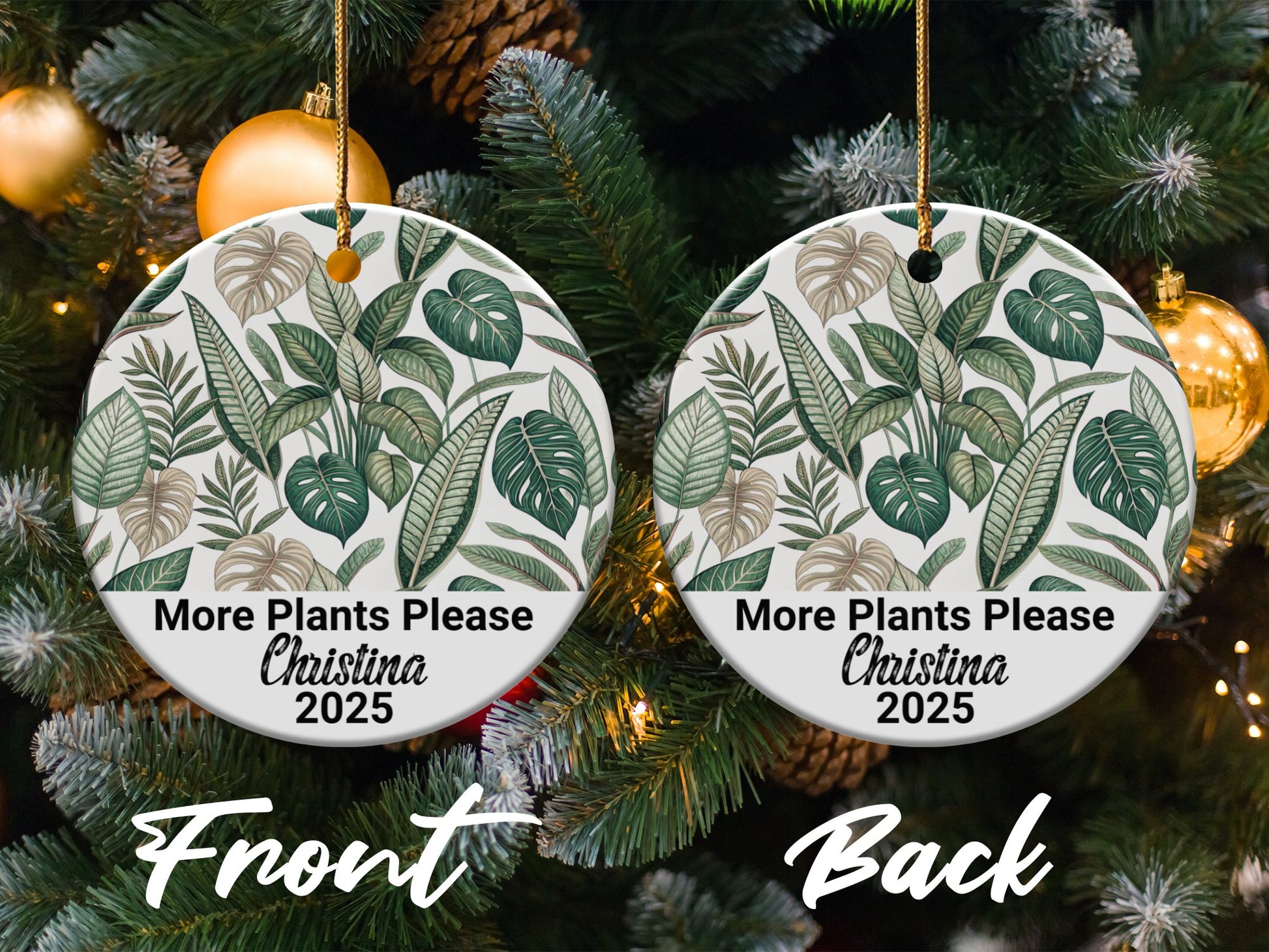 More Plants Please Customized Christmas Ornament product