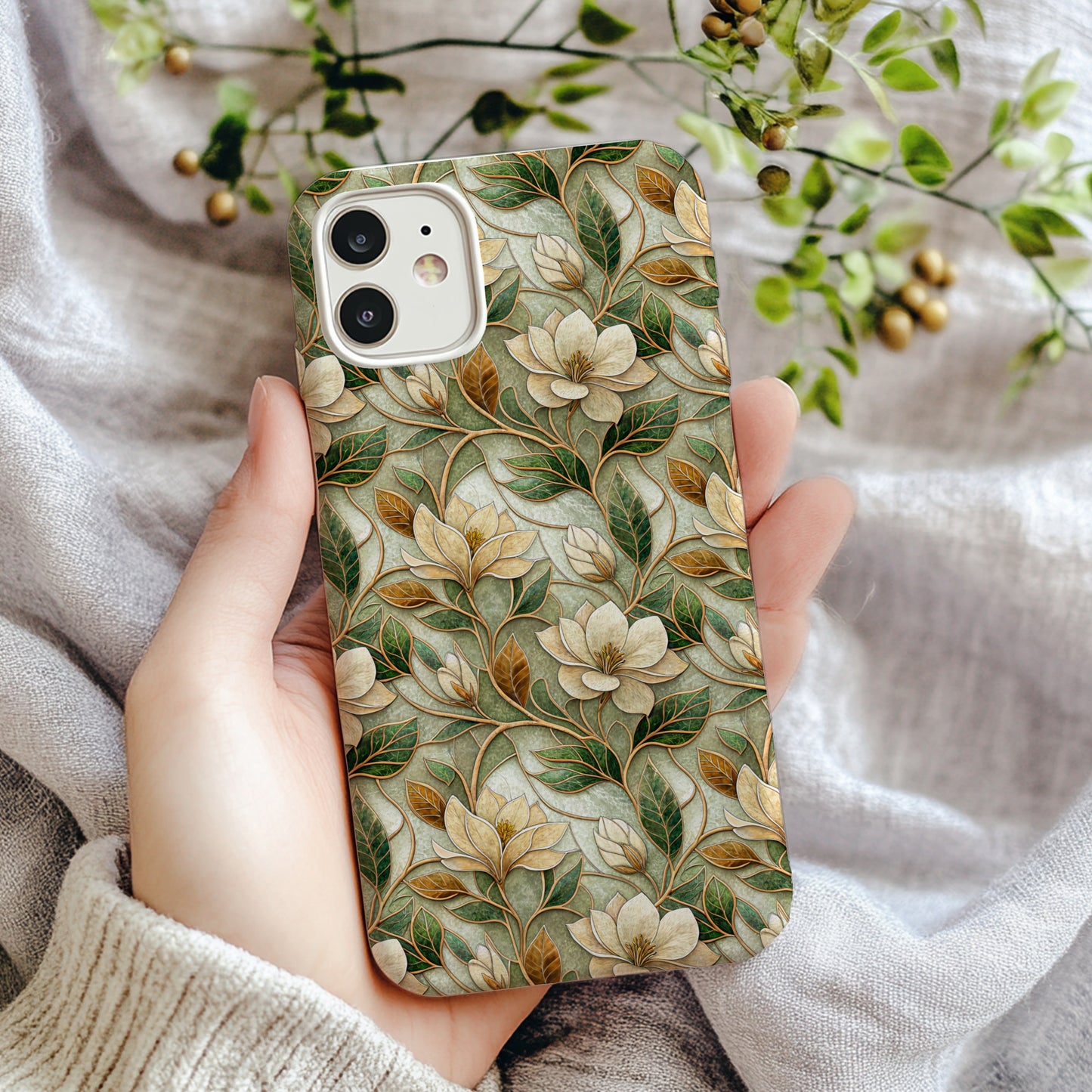 Elegant Floral Pattern Phone Case for Stylish Protection