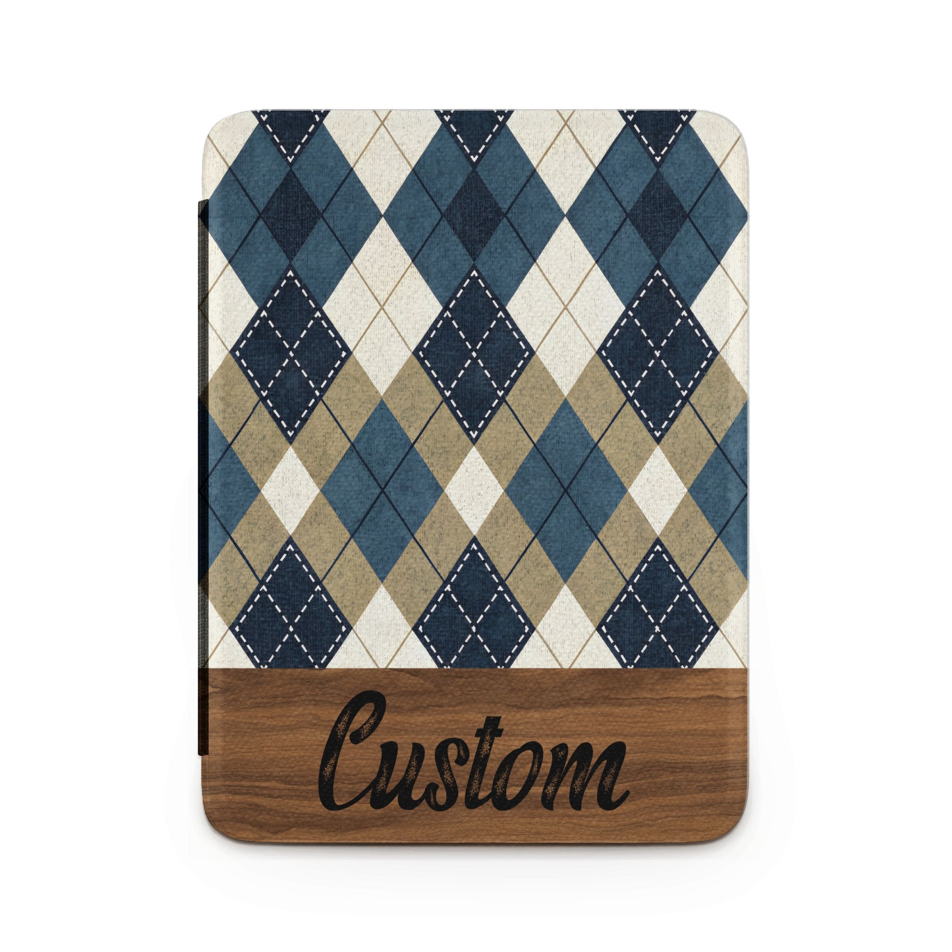 Custom Argyle Pattern Design with Text Option