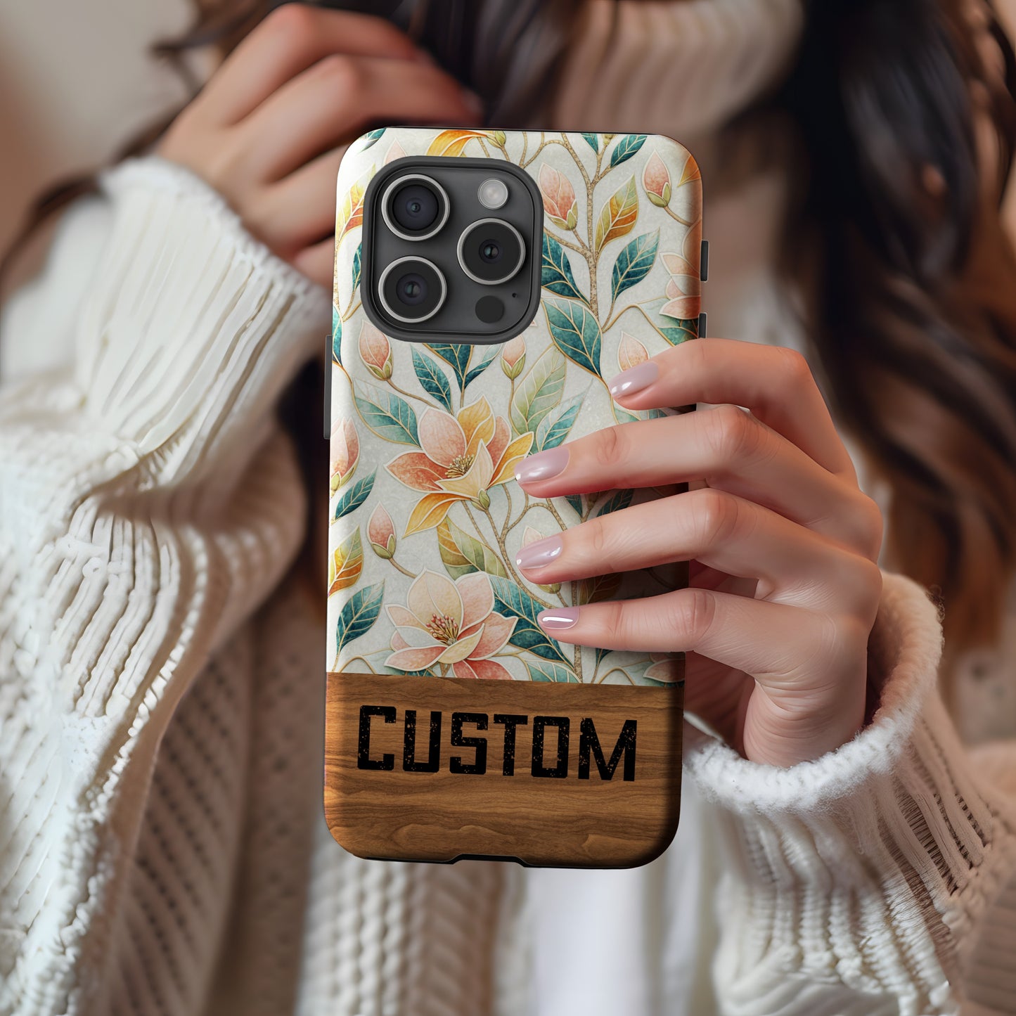 Floral Pattern Custom Phone Case Perfect Accessory