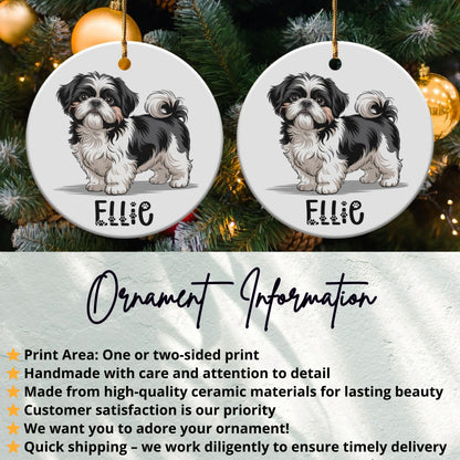 Personalized Shih Tzu Christmas Ornament product