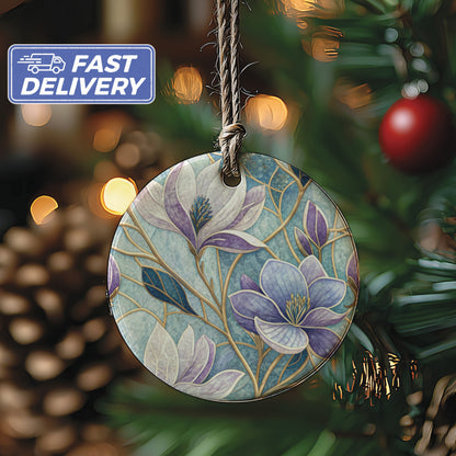 Elegant Floral Christmas Tree Decoration Ornament