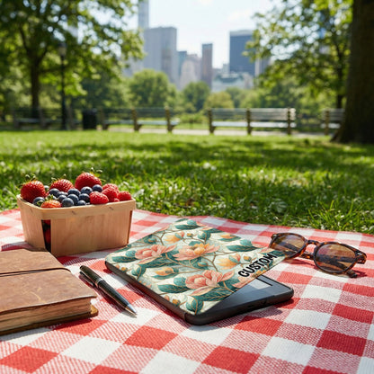 Custom Floral Design Picnic Blanket for Outdoor Fun