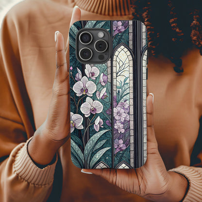Stained Glass Floral Design Phone Case Product