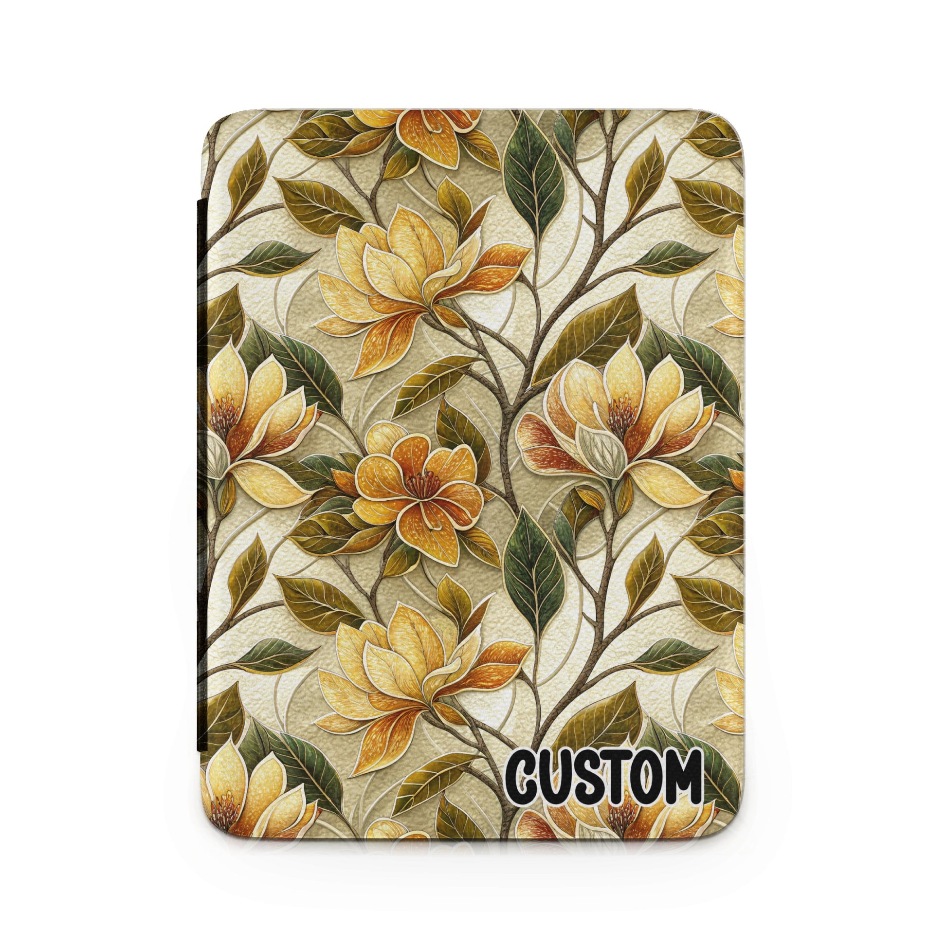 Vintage Floral Patterned Custom Tablet Cover