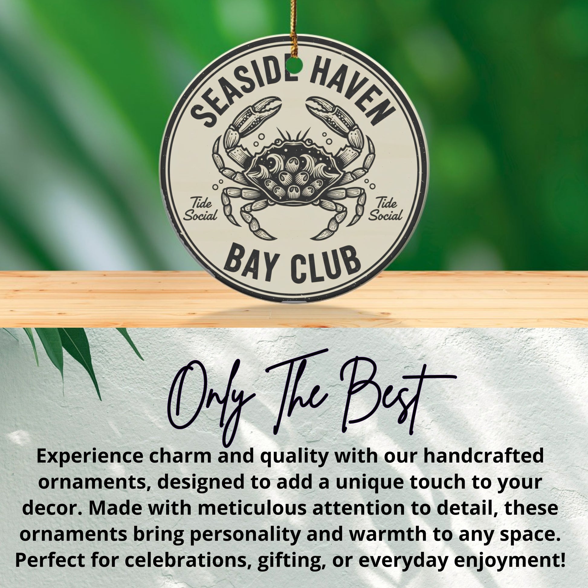 Seaside Haven Bay Club Ornament Unique Home Decor product
