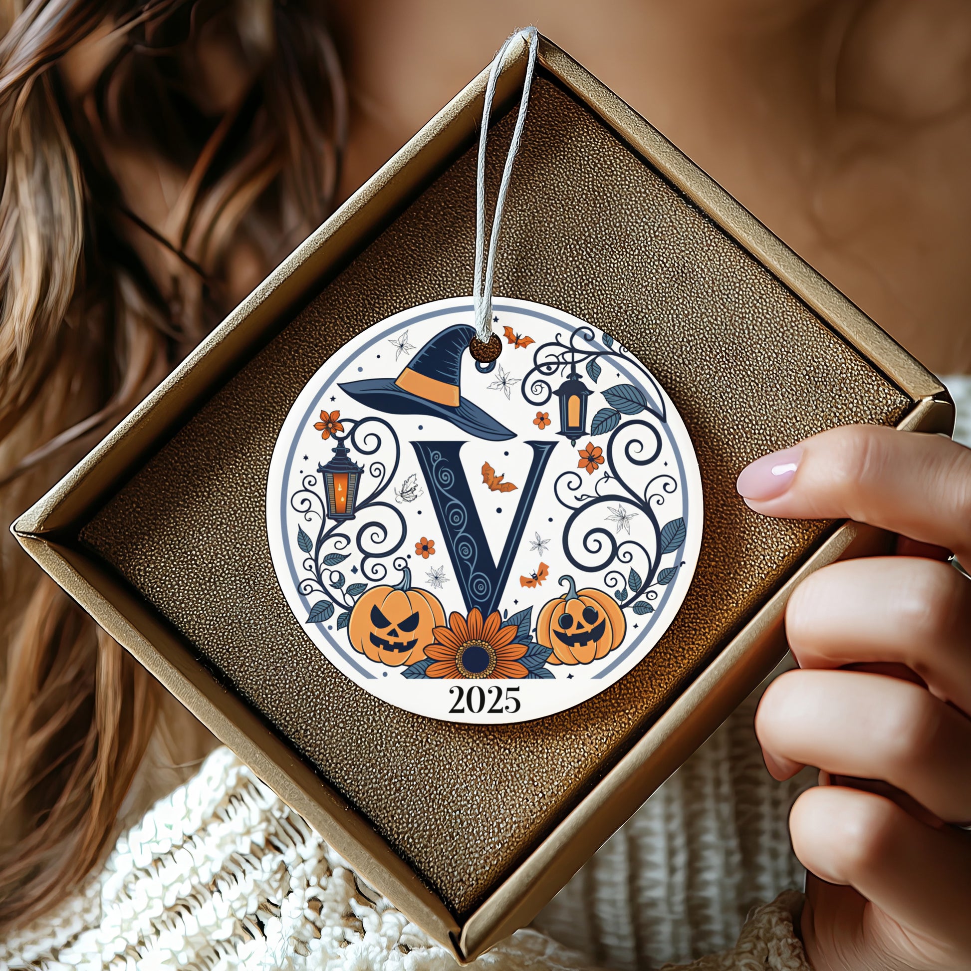 Spooky Halloween Theme 2025 Hanging Ornament product type