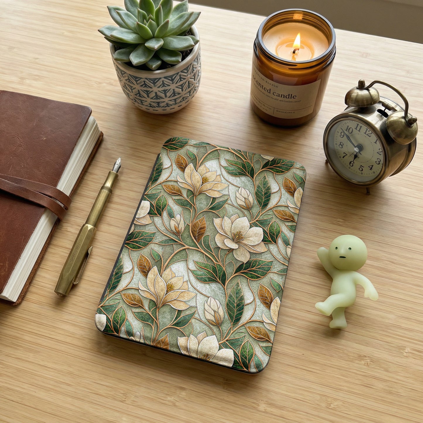 Elegant Floral Design Hardcover Journal Notebook