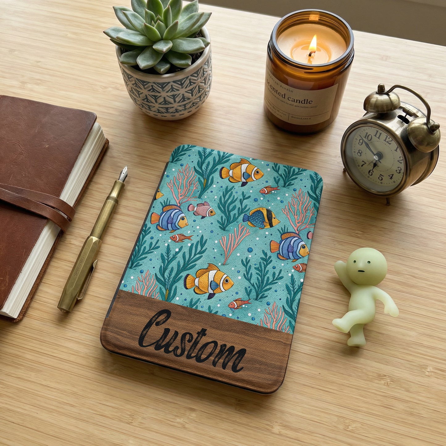 Custom Ocean Theme Design Notebook for Writing